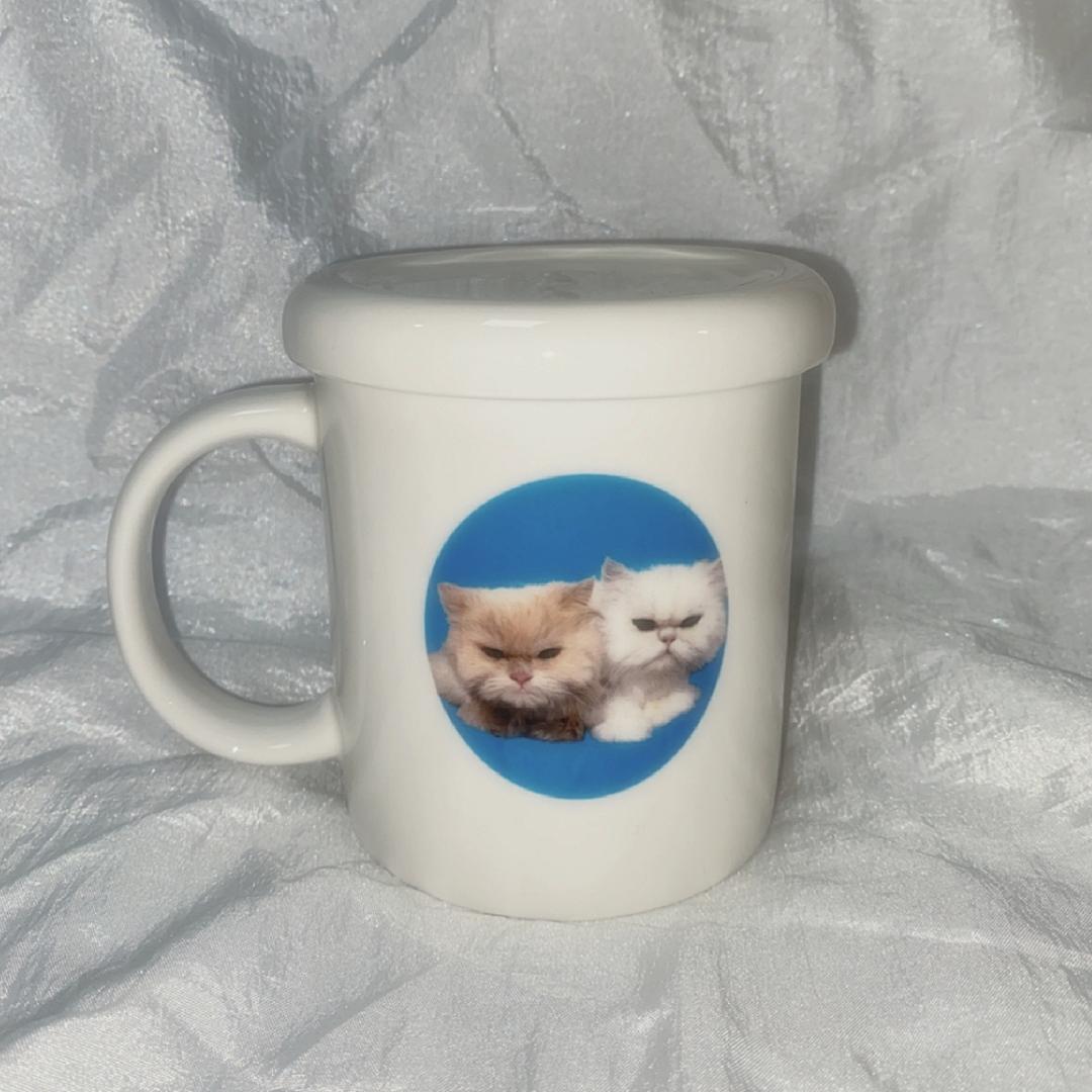 Circle cat simple mug