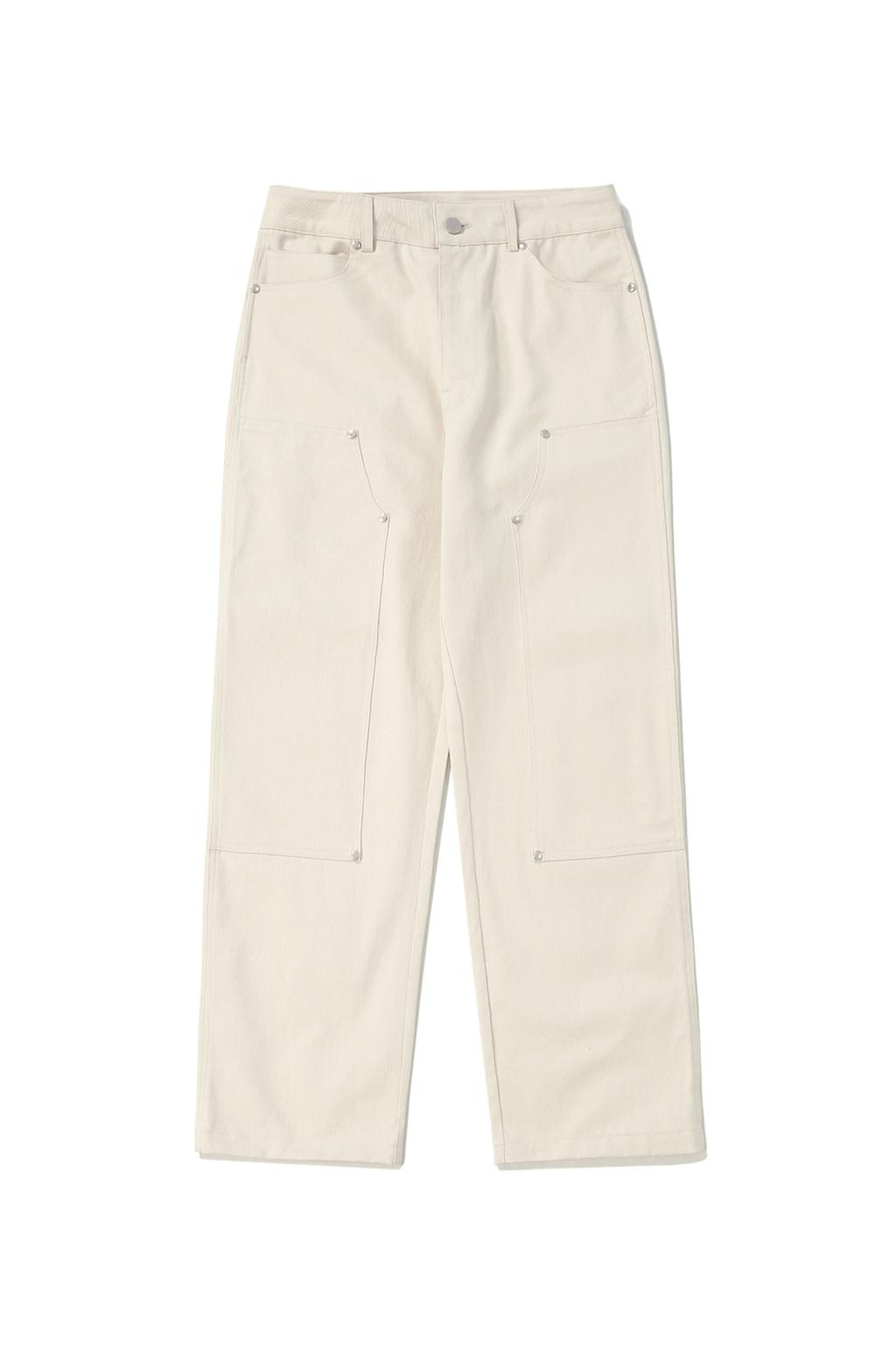DOUBLE KNEE CARPENTER PANTS [CREAM]