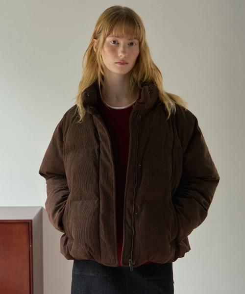 [W]두굿_코듀로이 패딩 점퍼 - 2color