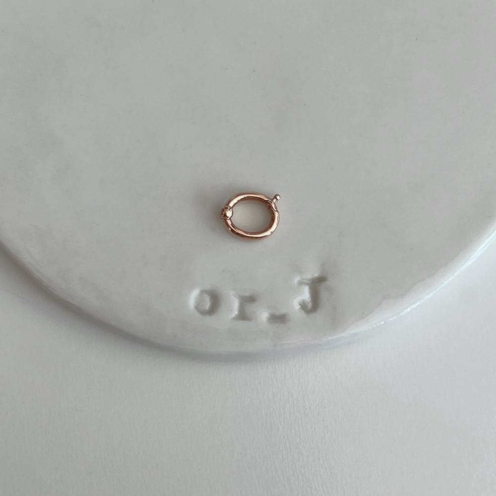 14k 18k 타원 원터치장식 링커 미니펜던트 [오알제이]