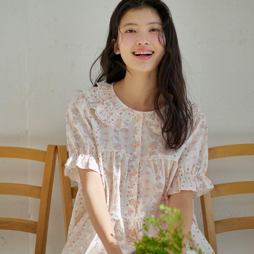 실렌느 반팔 투피스 아이보리 (40수)