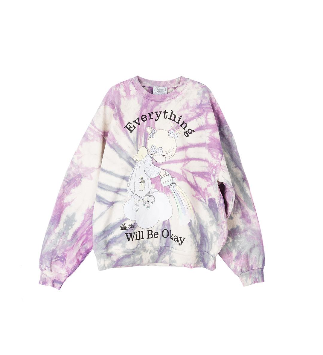 PRECIOUS MOMENTS EVERYTHING WILL BE OK SWEATSHIRT TIE DYE - XL