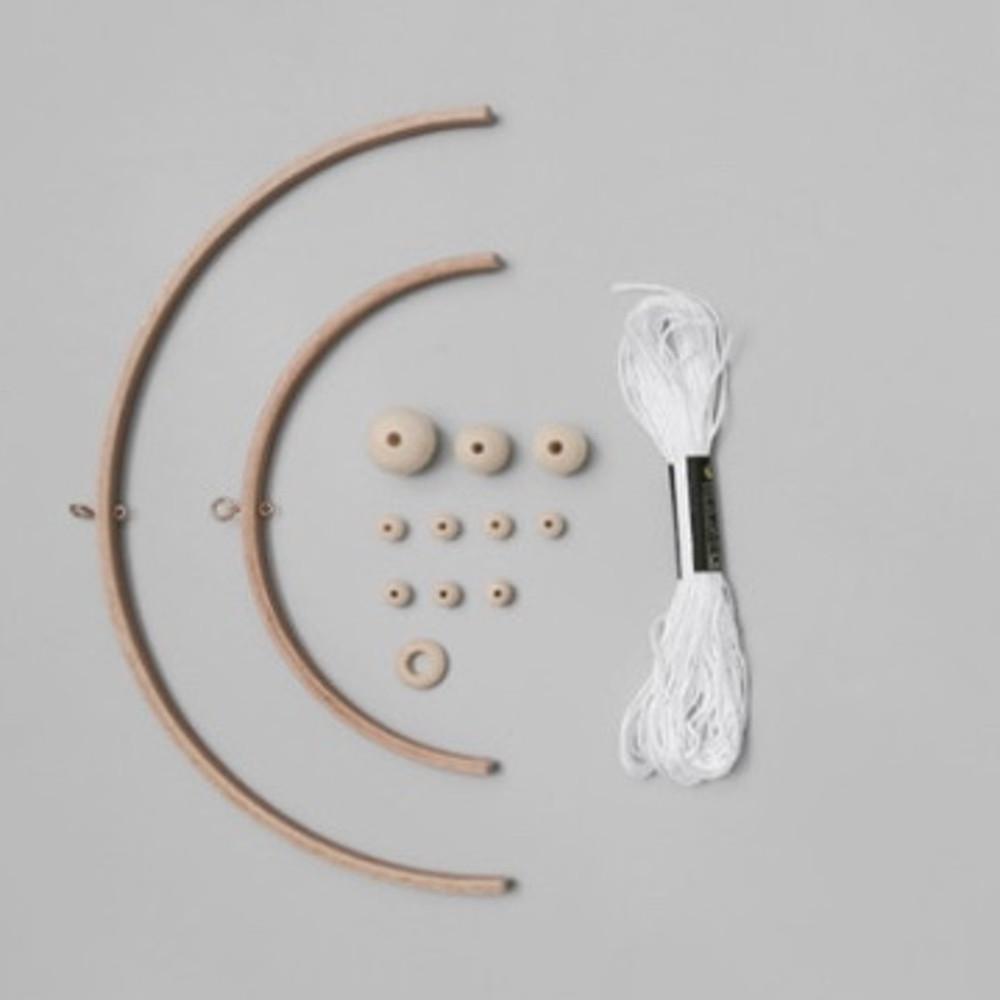 드림캐쳐 모빌 만들기 세트 (반원나무세트 / 메탈링세트 2가지 옵션) 마크라메 재료