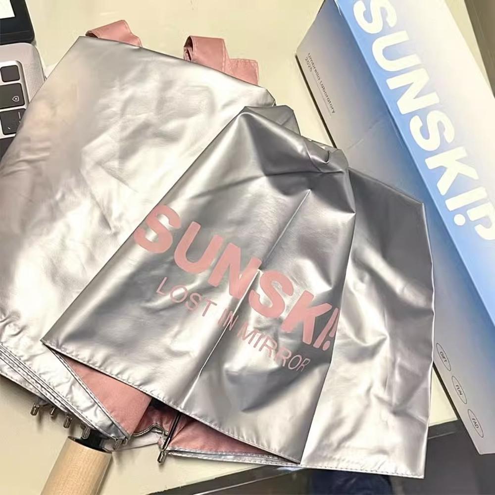 헬로키티 우산 Y2K 실버 자동 우산 키티 수동 접이식 양산
