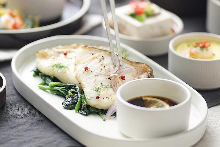 윤도자기 차곡 타원접시