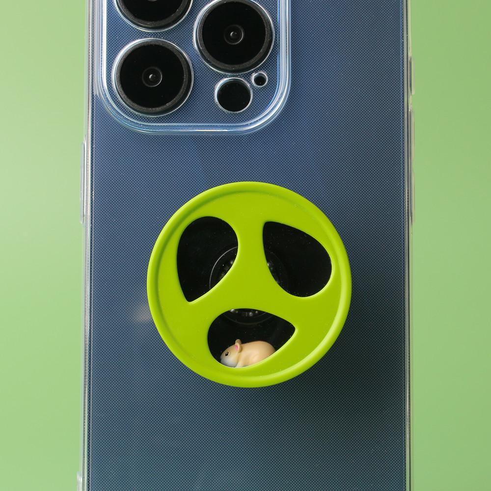 시미어처 돌아가는 햄스터 쳇바퀴 스마트톡 핸드폰 거치대 : 시미어처