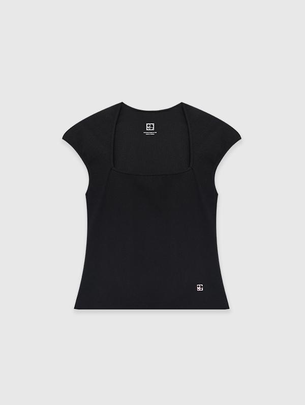 2nd 예약주문 [ESSENTIAL] SQUARE SLIM T-SHIRTS (BLACK)