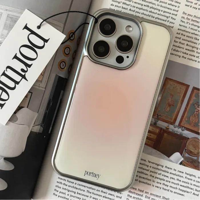 [+갤럭시]silver pink blossom epoxy case