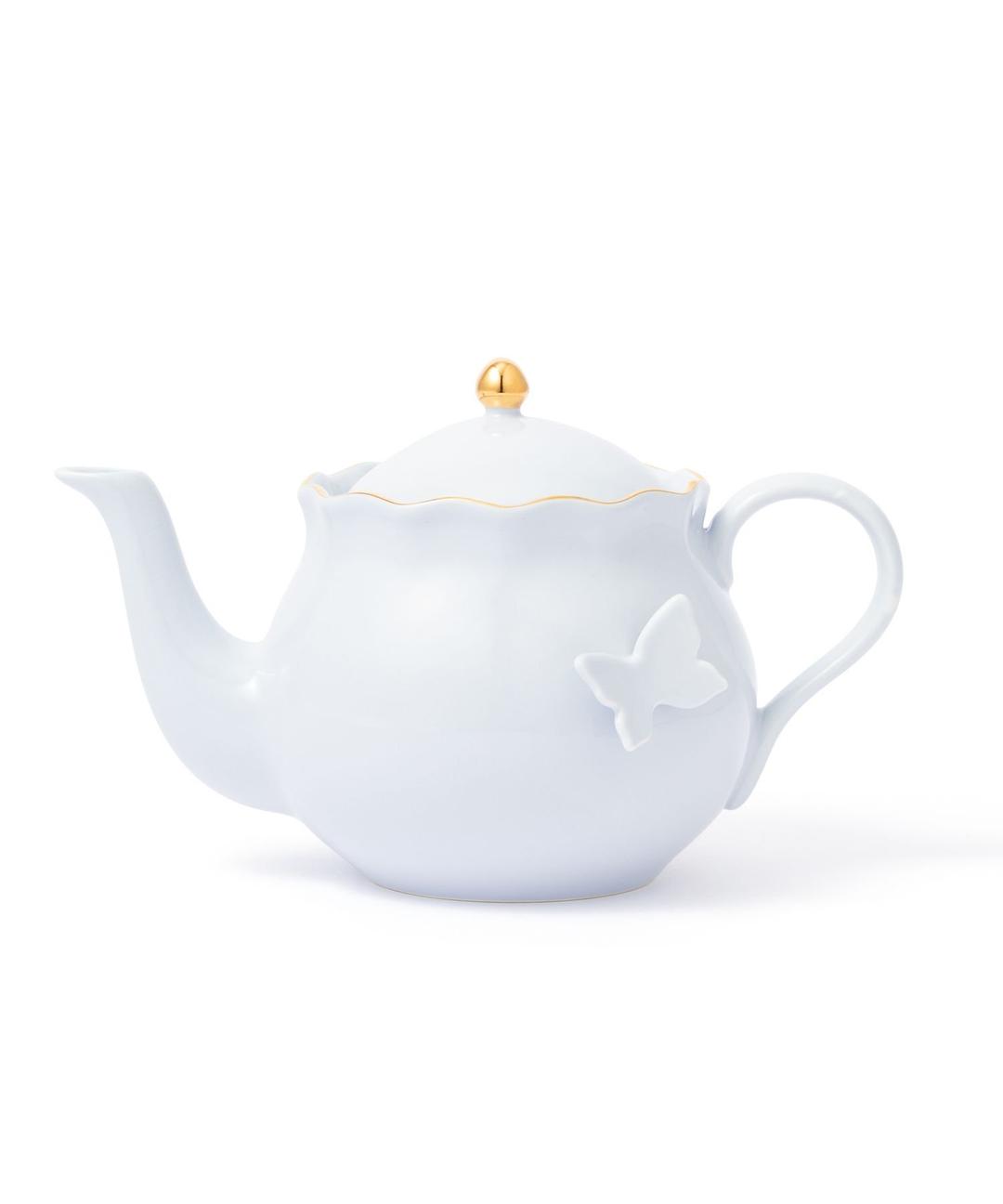 ペタルフリル ティーポット ブルー