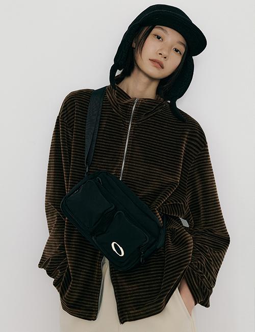 CP4. DOUBLE POCKET MINI BAG BLACK