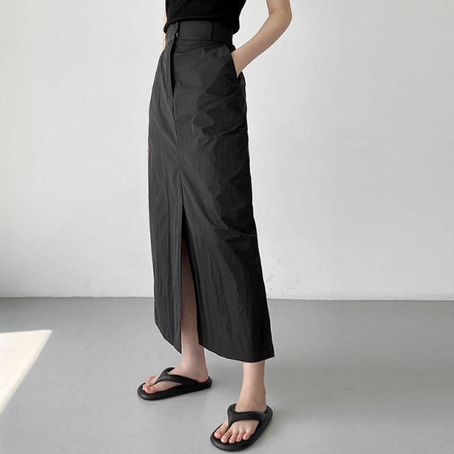 [~2XL/바스락]와샤양트임H맥시스커트