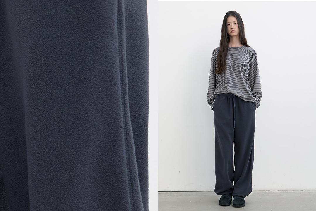 Soft fleece sweatpants (deep blue)