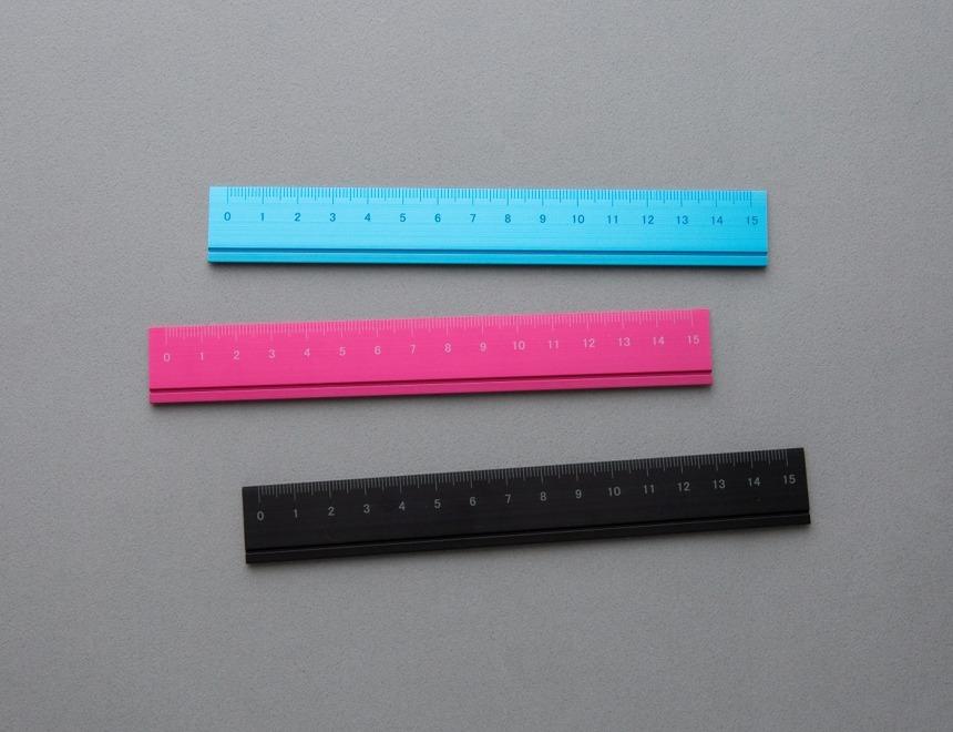 메탈 자 15cm / 3 Color