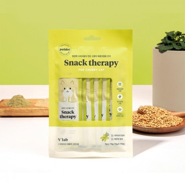 (고양이다이어트간식) 브이랩 스낵테라피 고양이간식(10g x 7개입)