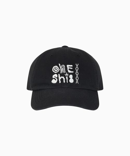 WASHED LOGO BALL CAP, BLACK