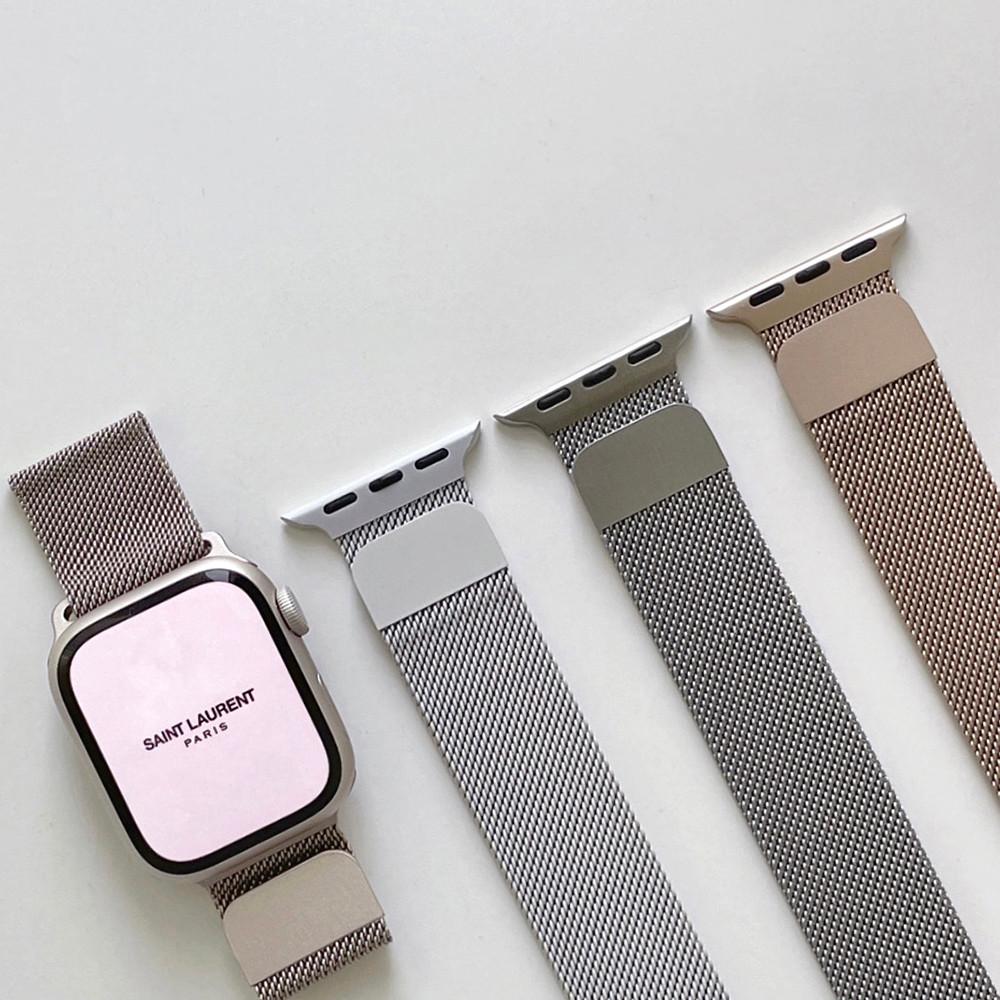 애플워치 7 SE 6 3 스트랩 밀레니즈 루프 밴드 줄 줄질 시계줄