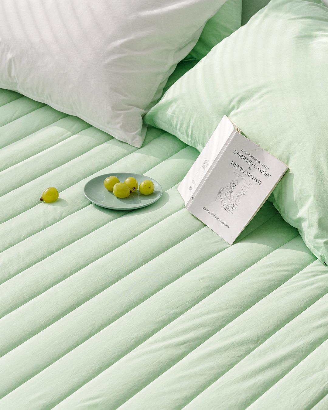 디저트 고밀도순면 알러지케어 매트리스커버 (S/Q)