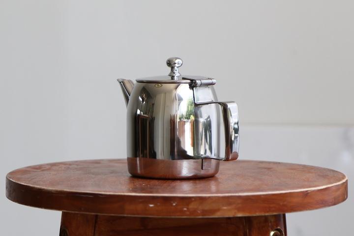 미드센추리 스테인레스 티팟 빈티지 주전자