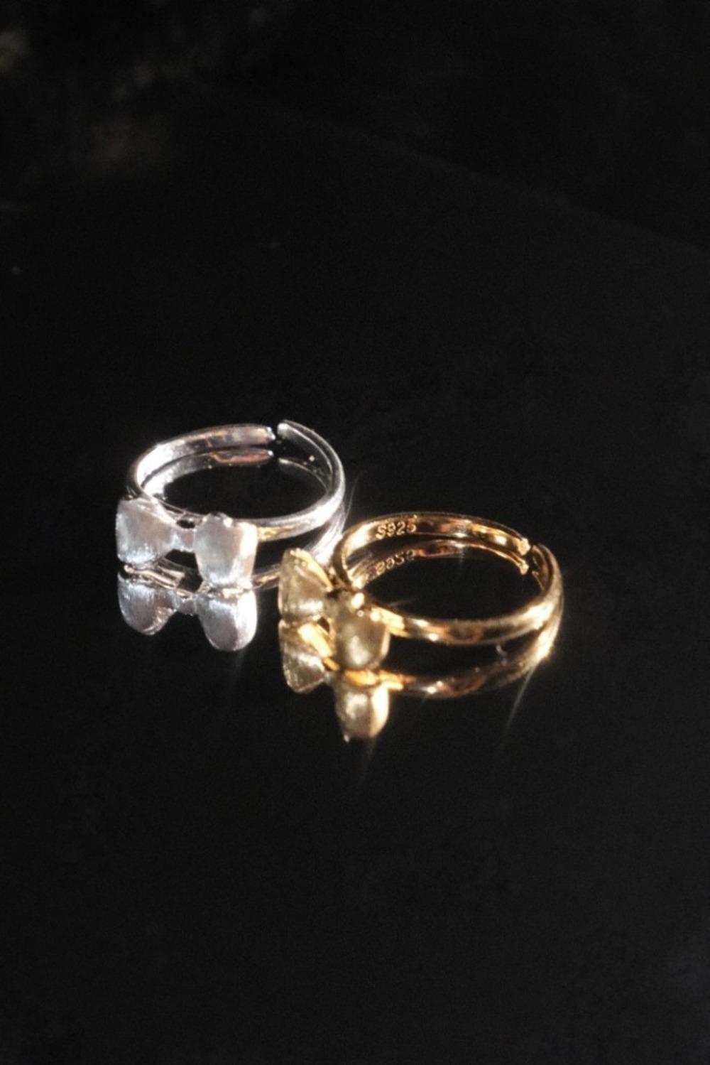 [당일 배송] 세일러 리본 오픈 반지