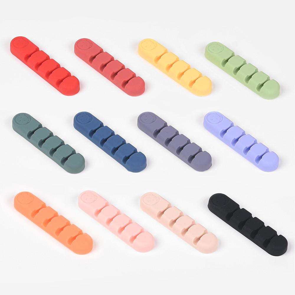 컬러풀 키치 케이블픽스실리콘 게이블 정리 홀더 데스크 용품