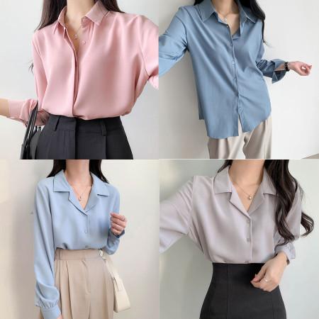 이런 상품 어때요? [당일발송 / 누적판매 40,000장 ]  링클프리 블라우스 긴팔 모음전