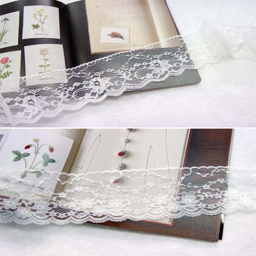 면 망사 레이스 와인 2종 부자재