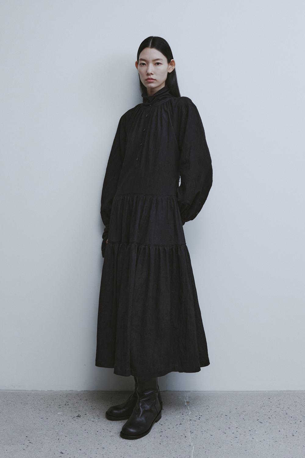 Shirring Pullover Dress