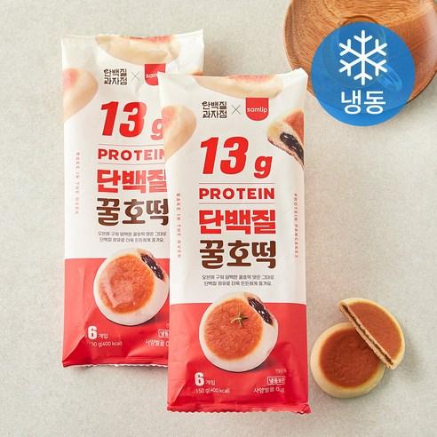 단백질과자점 단백질 꿀호떡 (냉동), 25g, 6개입, 2개