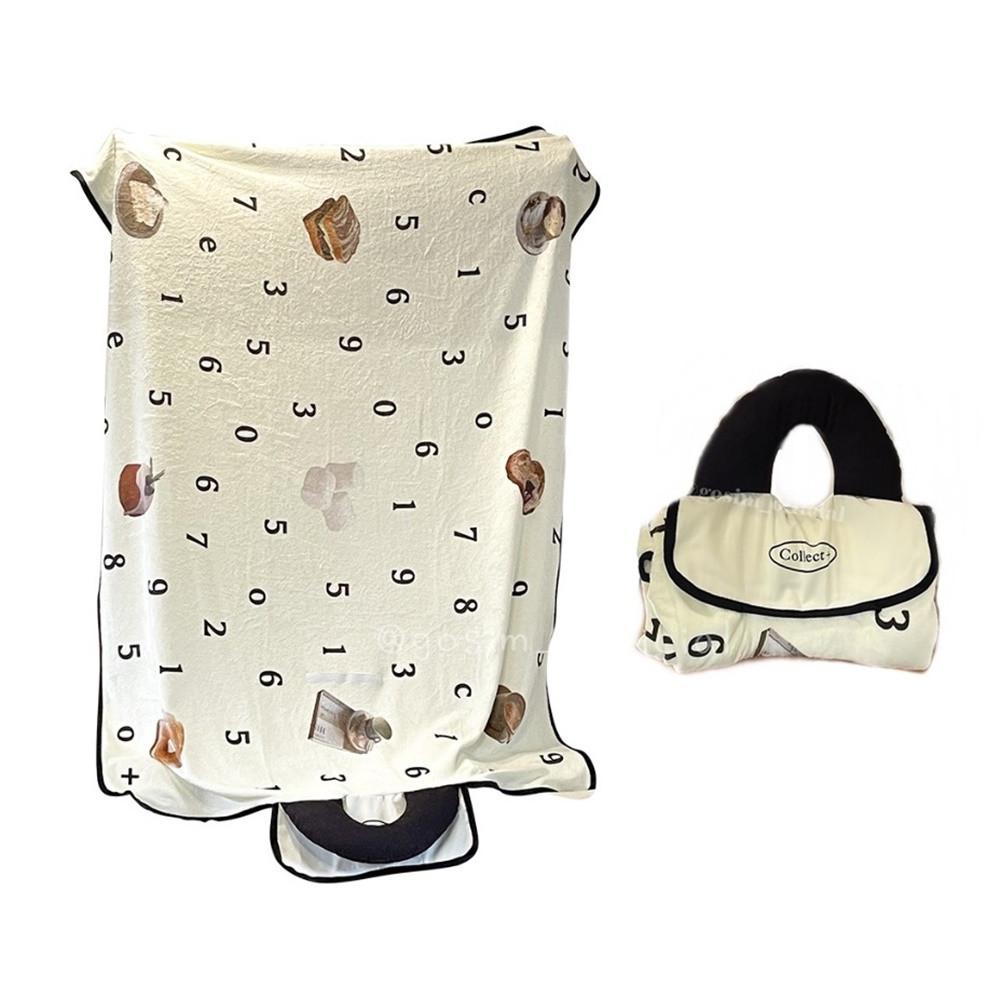 미드센추리 담요 카페 사무실 베개 휴대용 낮잠이불 6종