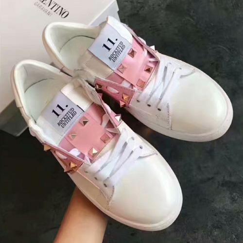 VALENTINO 스니커즈 화이트&핑크 (골드스터드)