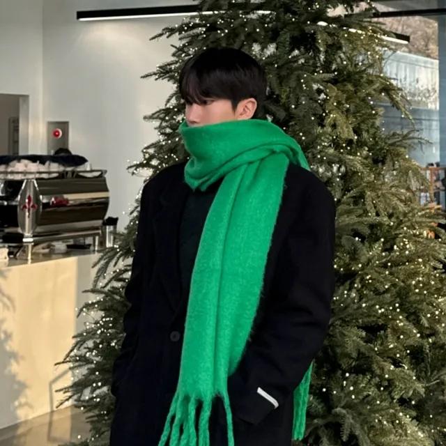 [주문폭주/남녀공용]오버사이즈 테슬 롱 울 머플러 목도리(12color)