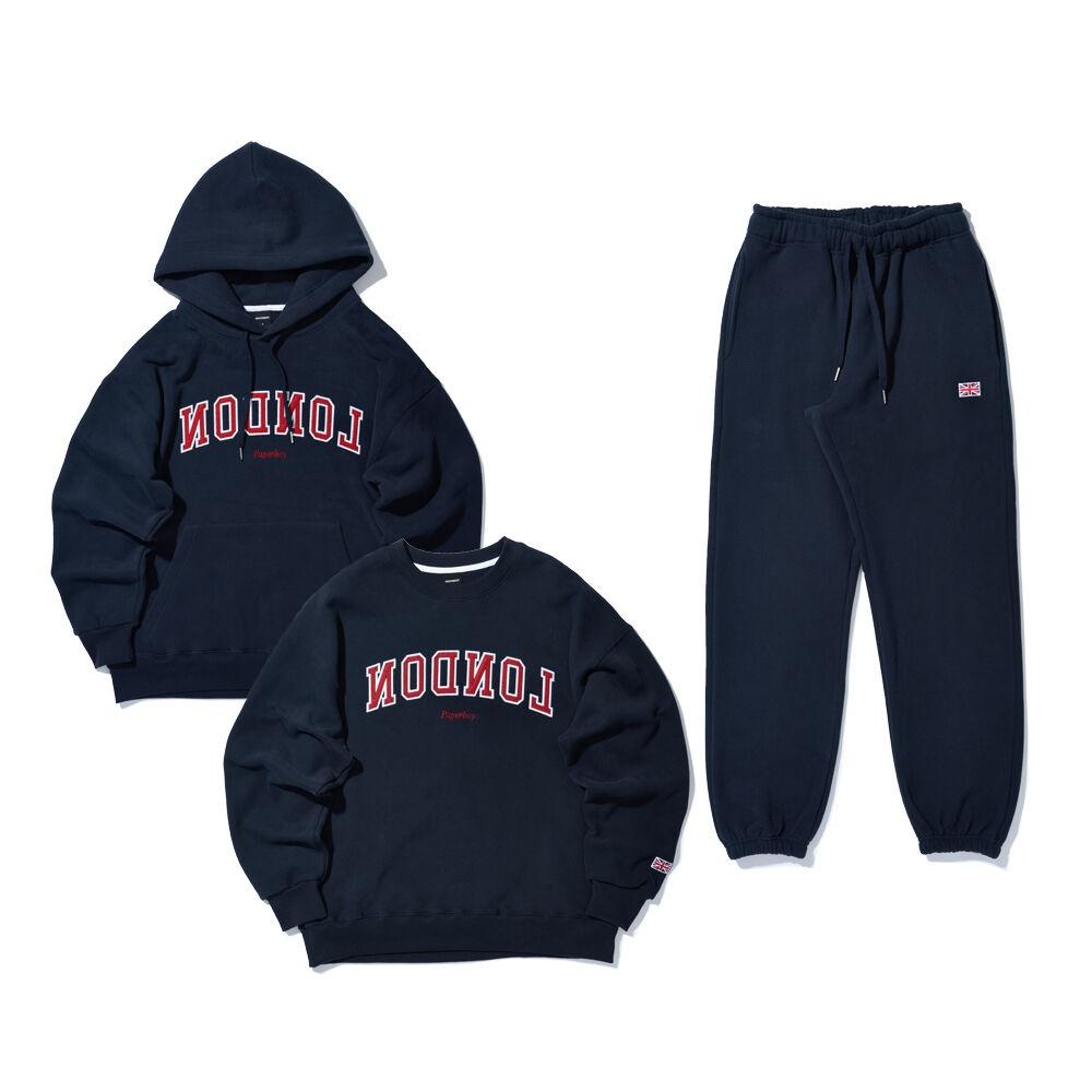 [SET] [기모] 런던 스웨트 셋업 [NAVY]