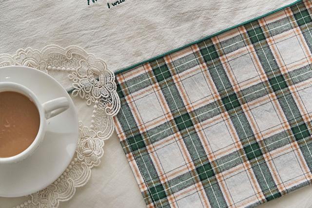 빨강머리앤 자수 키친크로스_코티지체크