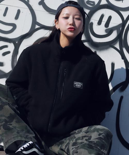 스노우 앤 서프 플리스 집업(블랙)