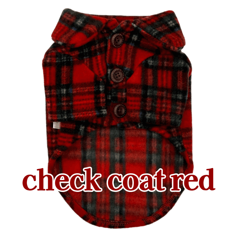 크리스마스 체크 코트(레드)