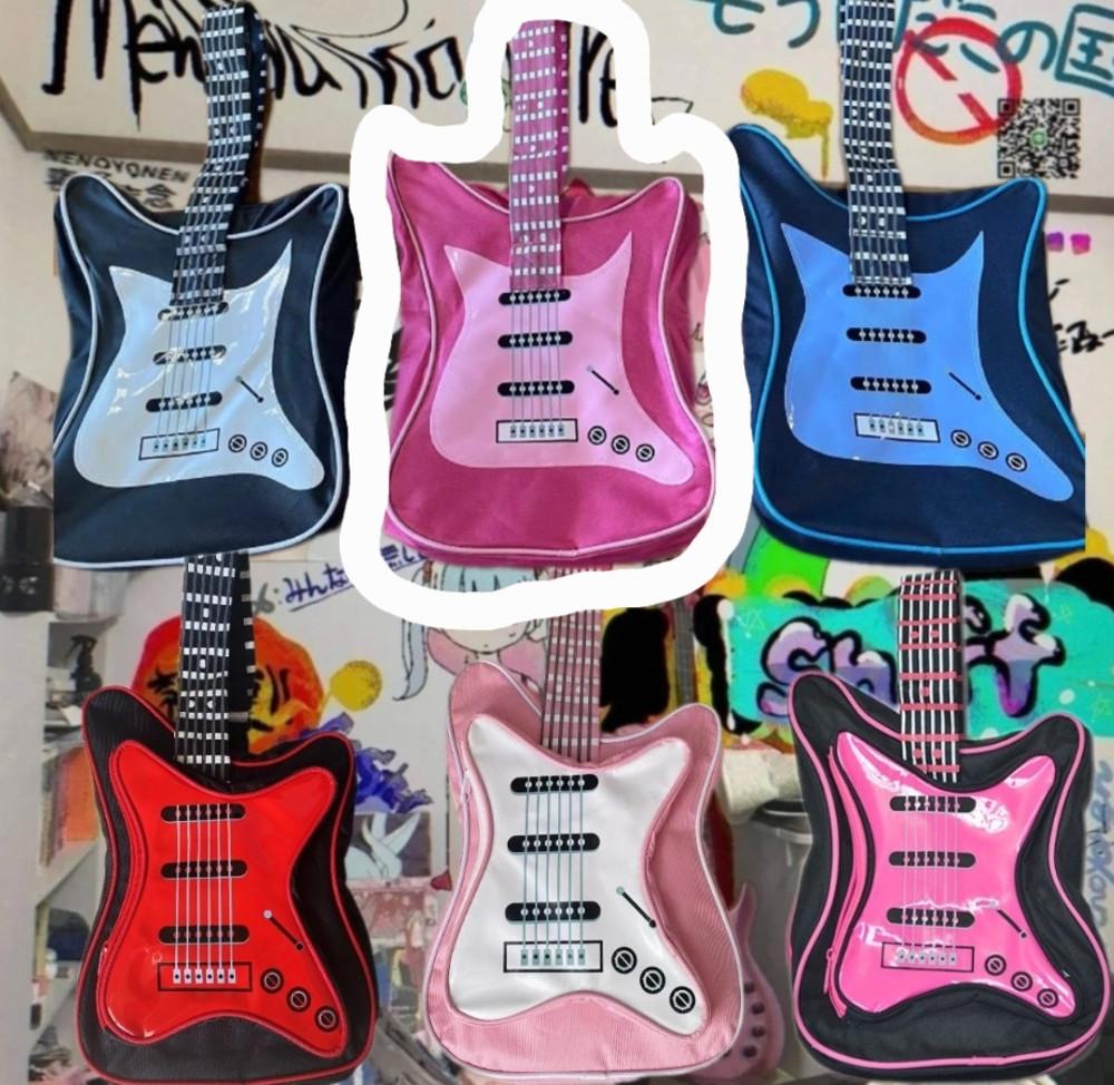 (국내배송)하라주쿠 메탈 기타 메신저백