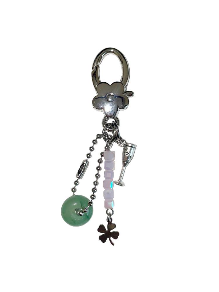 A Glass of Spring Keyring