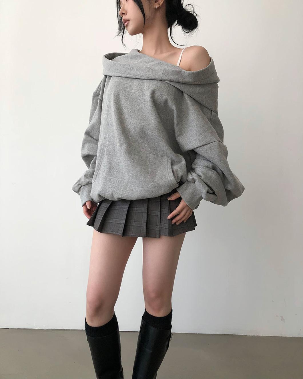 (winter ver.)Sweat Drape Hoodie