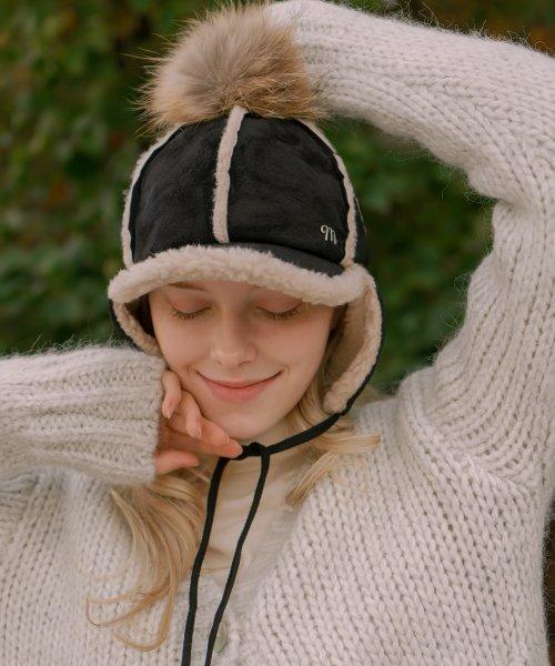 미민 로엔 무스탕 양털모자 2clors