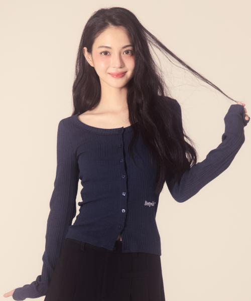 베티붑 스쿱넥 타이트핏 가디건_(2 Colors)