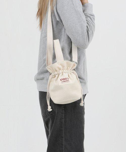 코듀로이 스트링 크로스백 (10색상 / 2사이즈)