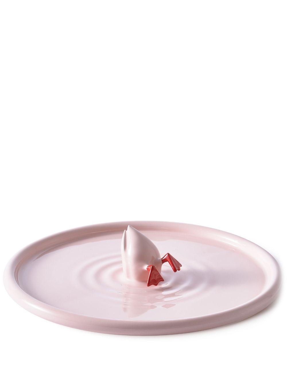 Diving Duck glossy-finish plate