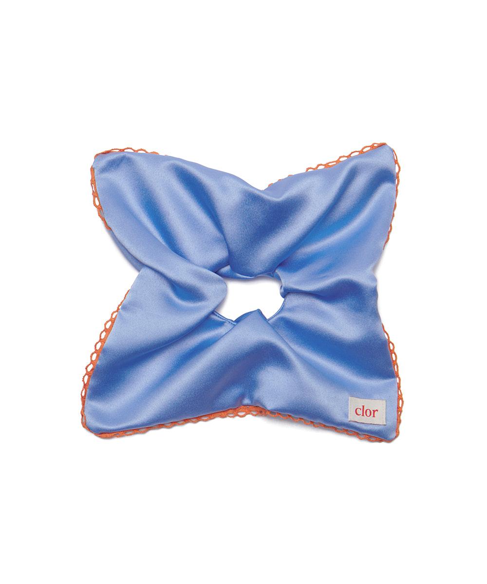 SQUARE SCRUNCHIE - BLUE
