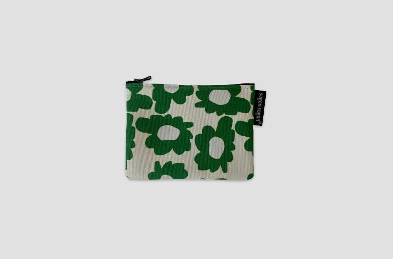 [소곤소곤] Bloom green pouch S (재입고)