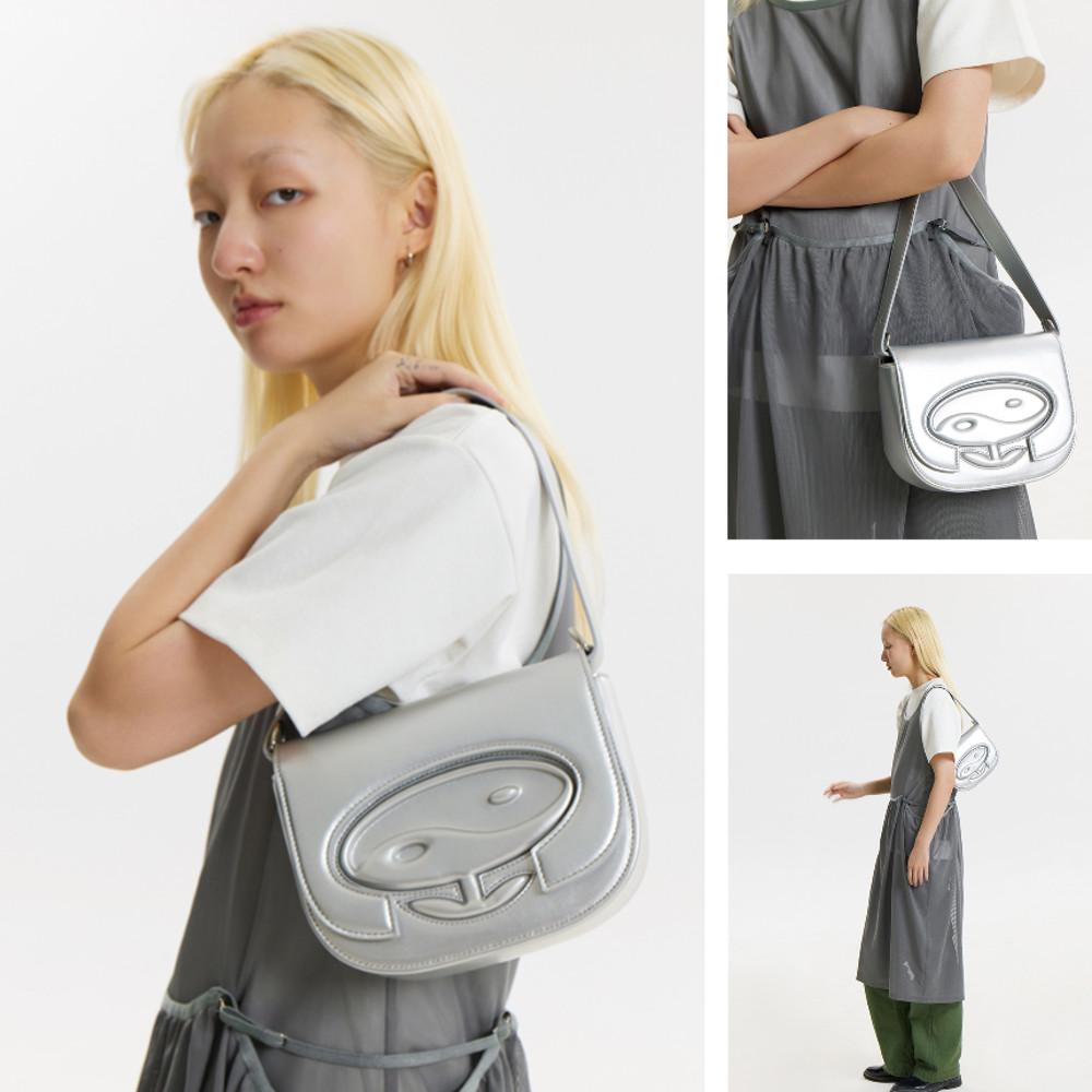 CONP 가방 실버백 숄더백 실버 가방 Tai Chi Shoulder Bag