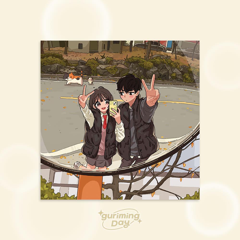 [구리밍데이] 새로운시작 정사각 엽서