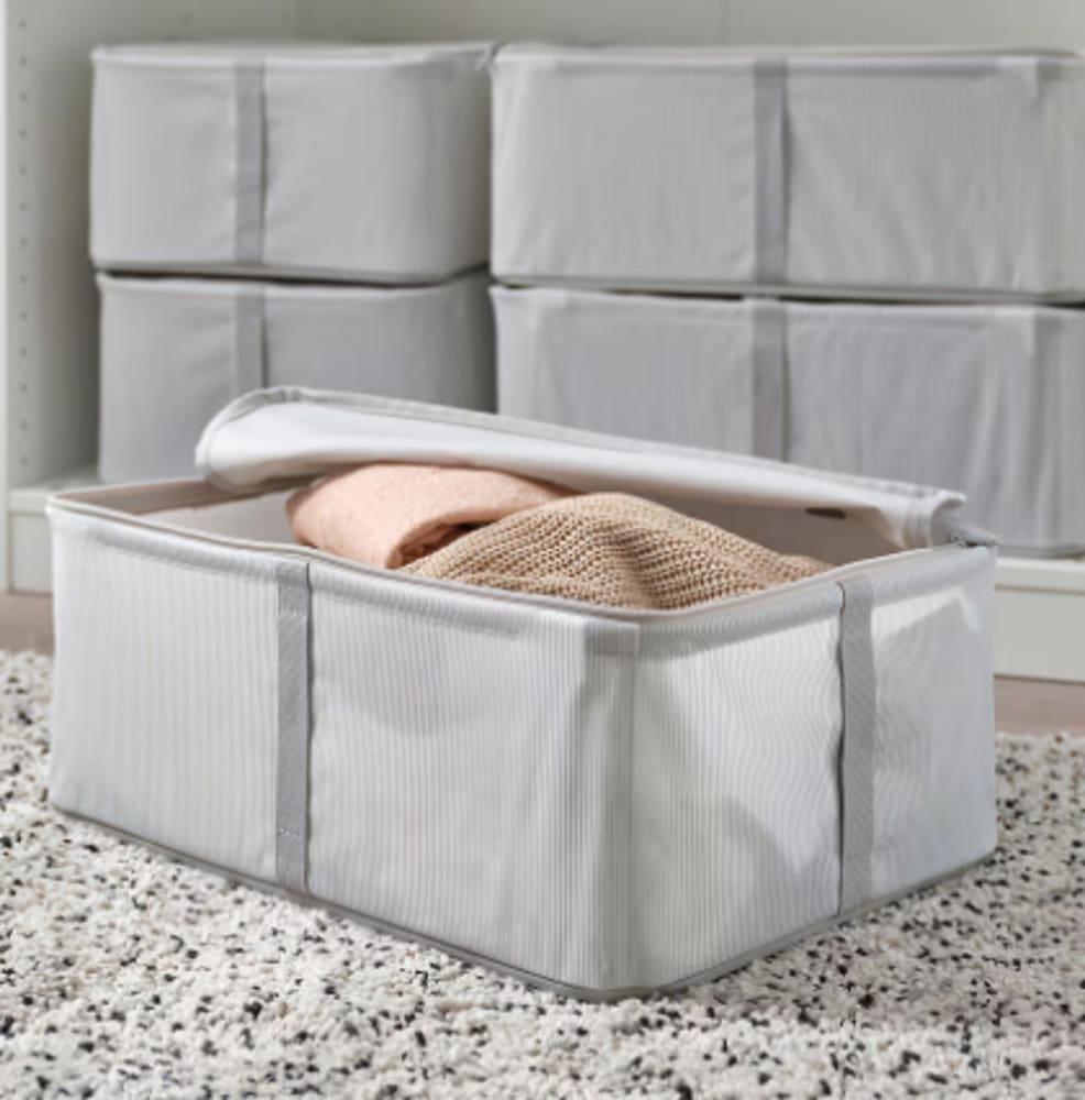 이케아 헴마픽사레 수납케이스 패브릭, 34x51x19 cm 리빙박스 수납박스 의류수납함