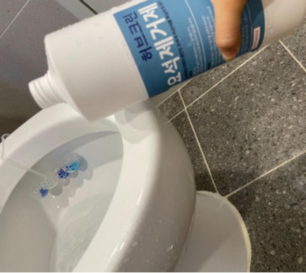 허브크린 요석제거제 1L 변기전용 남자 소변기 청소 변기 노란때 청소 타일 샤샤삭