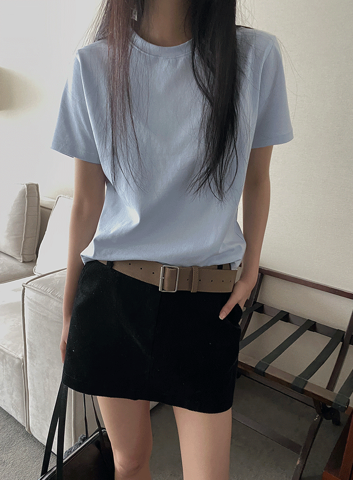 (3장 set)스판 내츄럴 반팔티