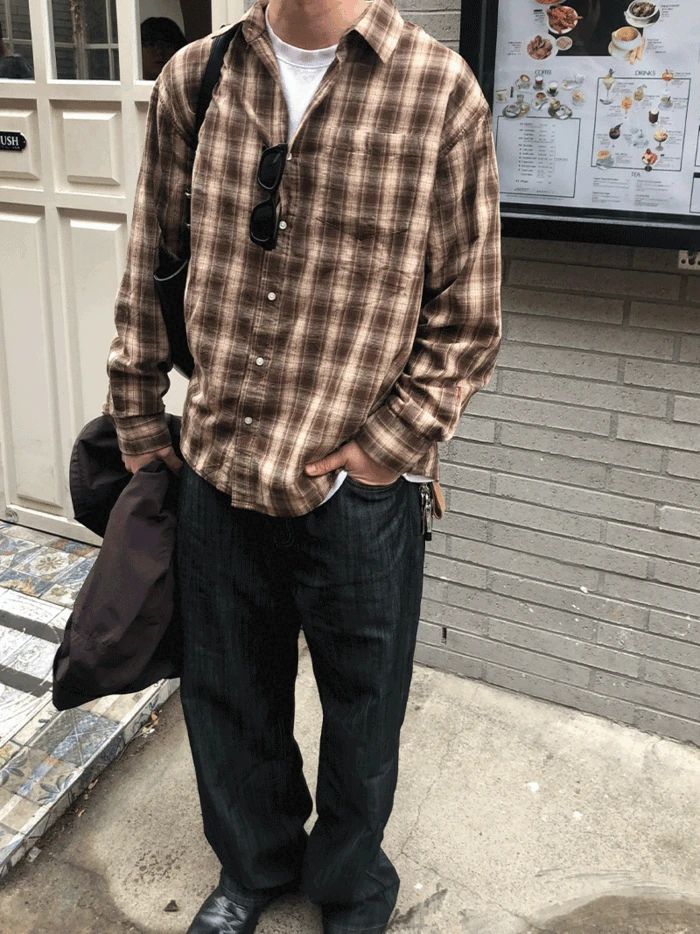 [기획단가/추천상품] Week semi over check shirts - 3C